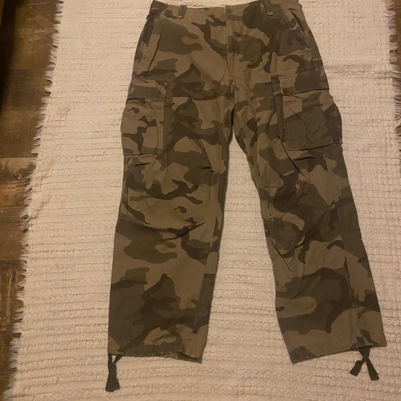 Men’s Arizona Camo Cargo Pants Size 36x32 - Picture 5 of 11